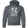 Sweatshirts Dark Heather / YS Wizards Rule Youth Hoodie