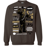 Sweatshirts Dark Chocolate / Small Wookie Famous Quotes Crewneck Sweatshirt