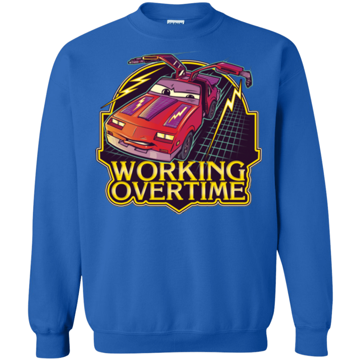 Sweatshirts Royal / Small Working Overtime Crewneck Sweatshirt