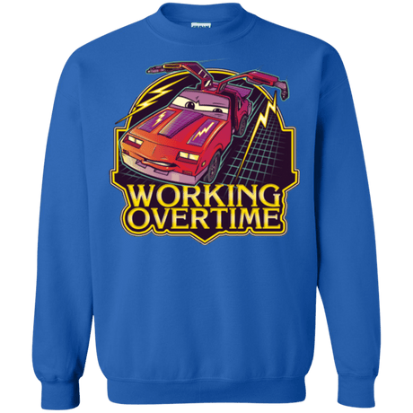 Sweatshirts Royal / Small Working Overtime Crewneck Sweatshirt