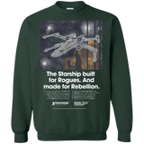 Sweatshirts Forest Green / Small X-Fighter Crewneck Sweatshirt