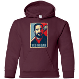 Sweatshirts Maroon / YS Yes Negan Youth Hoodie