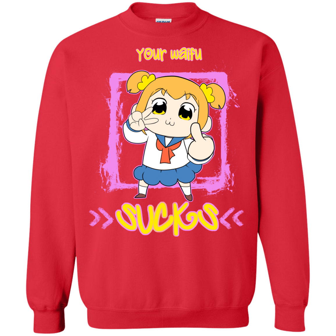 Sweatshirts Red / S Your Waifu Crewneck Sweatshirt