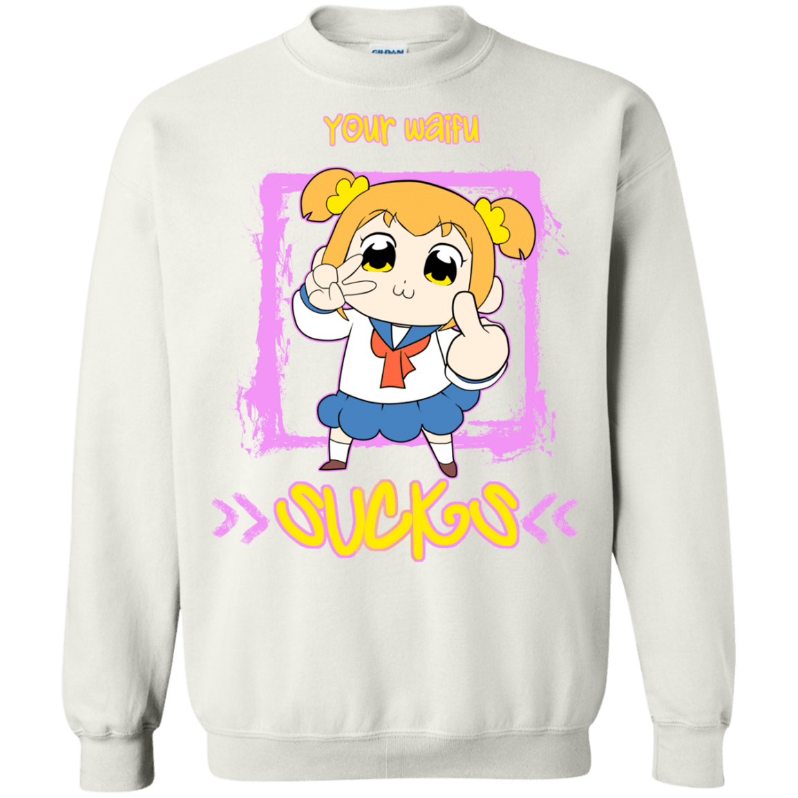 Sweatshirts White / S Your Waifu Crewneck Sweatshirt