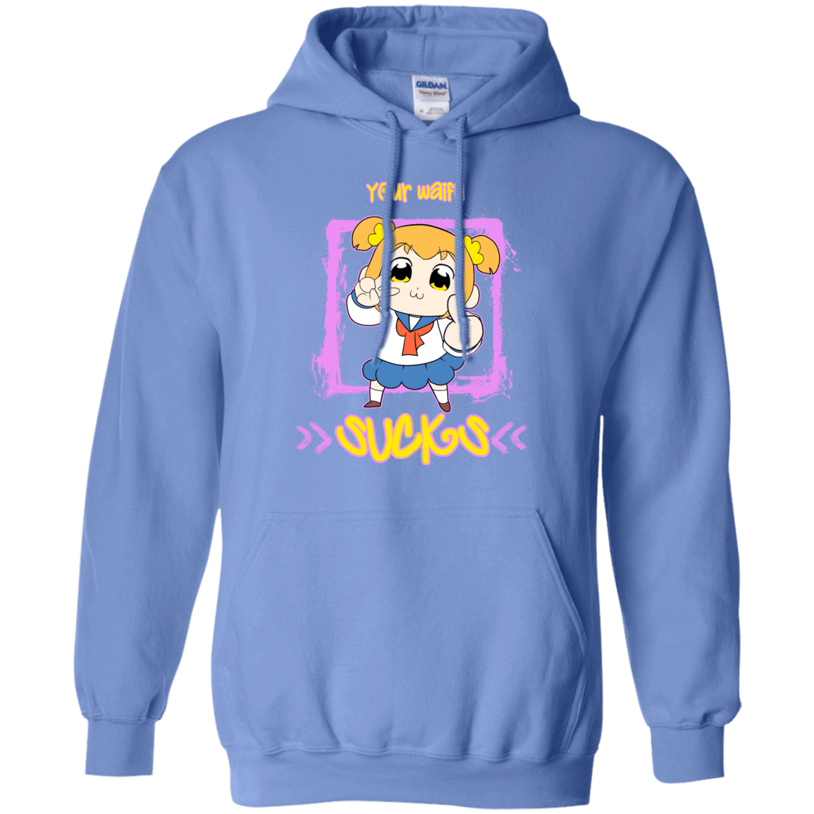 Sweatshirts Carolina Blue / S Your Waifu Pullover Hoodie