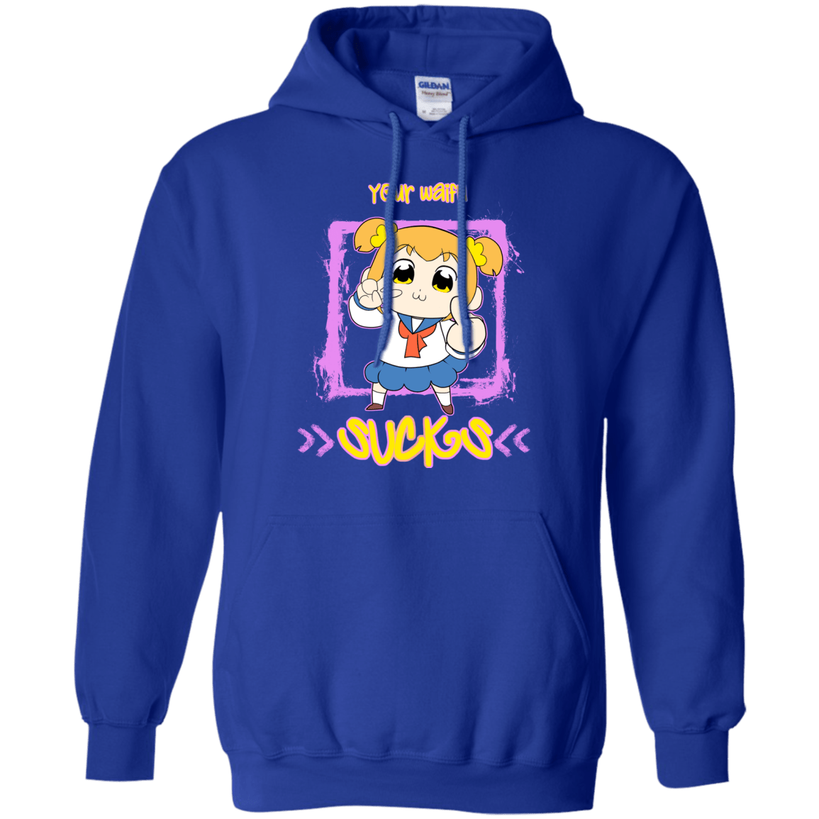 Sweatshirts Royal / S Your Waifu Pullover Hoodie