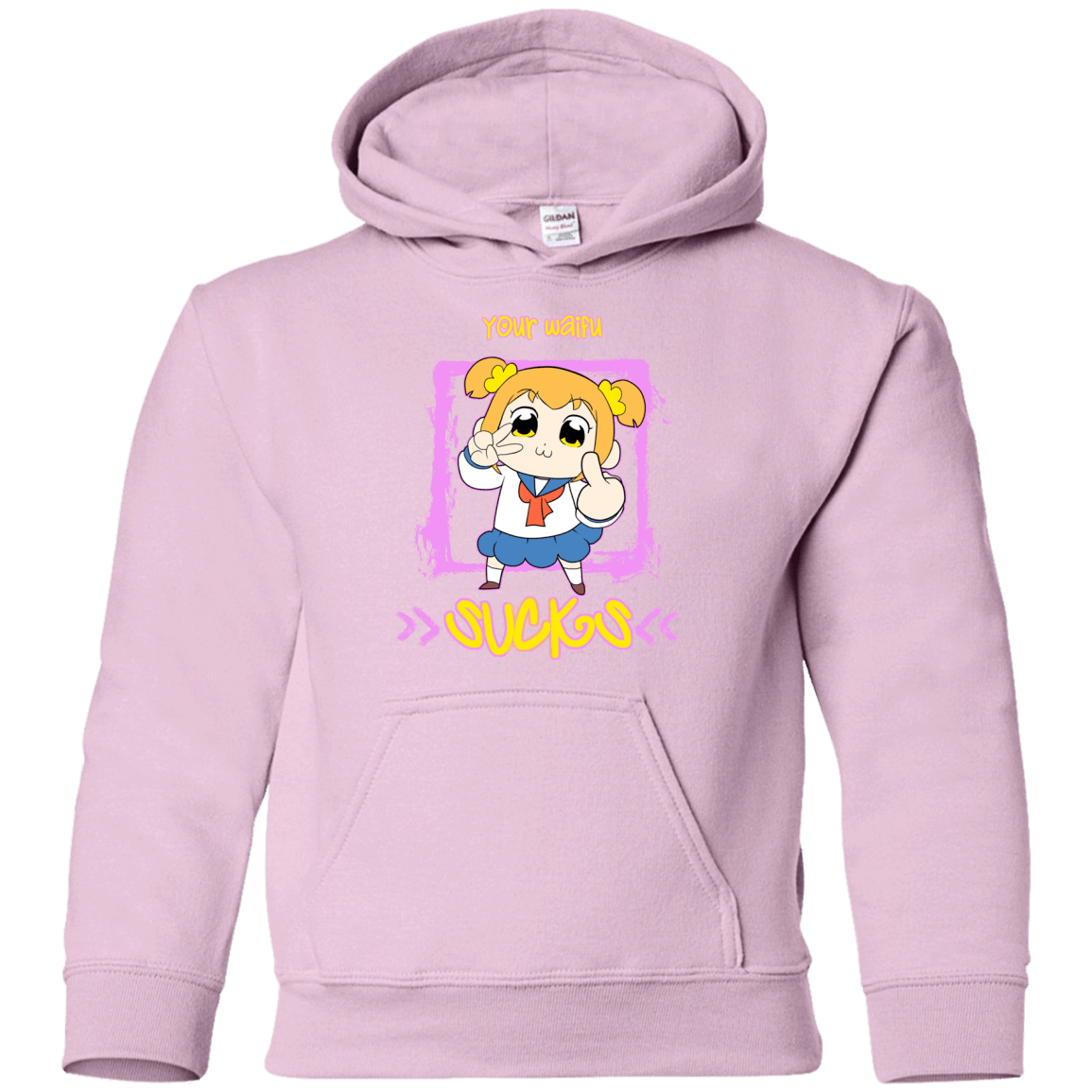 Sweatshirts Light Pink / YS Your Waifu Youth Hoodie