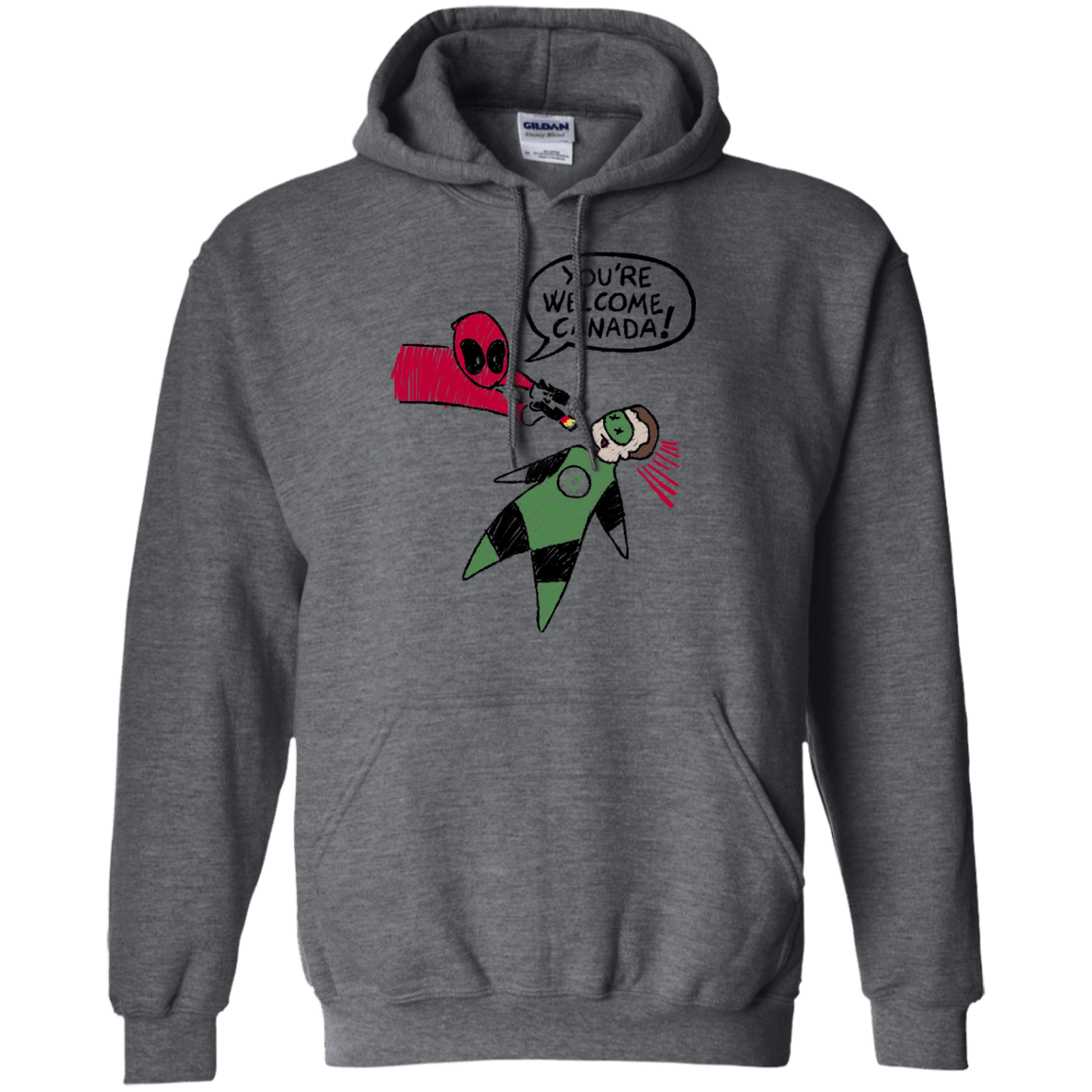 Sweatshirts Dark Heather / S Youre Welcome Canada Pullover Hoodie