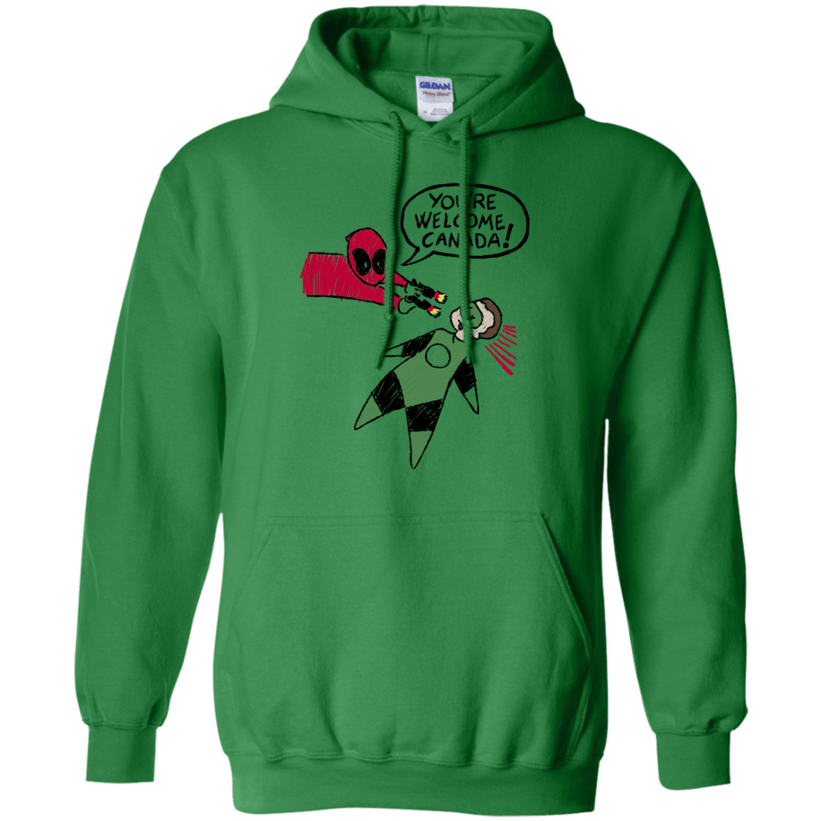 Sweatshirts Irish Green / S Youre Welcome Canada Pullover Hoodie