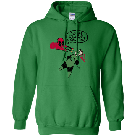 Sweatshirts Irish Green / S Youre Welcome Canada Pullover Hoodie