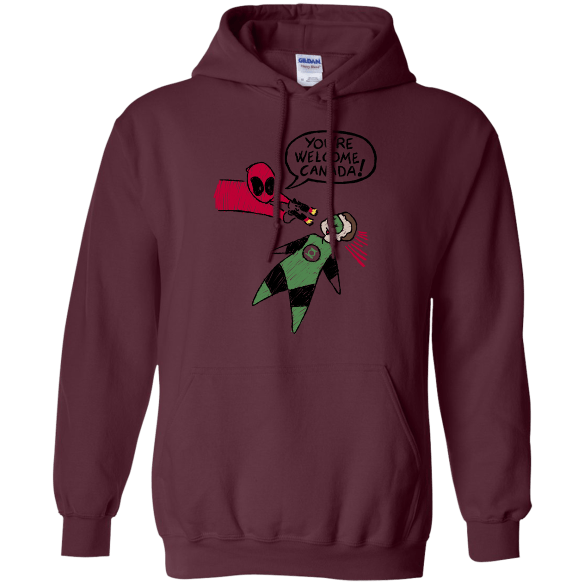 Sweatshirts Maroon / S Youre Welcome Canada Pullover Hoodie