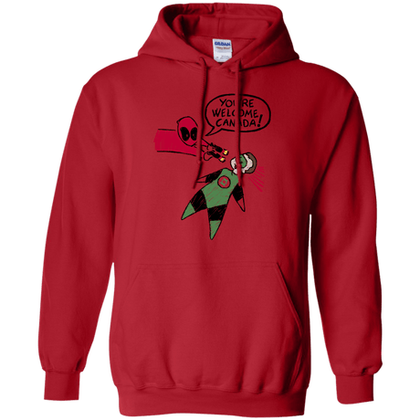 Sweatshirts Red / S Youre Welcome Canada Pullover Hoodie