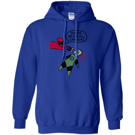 Sweatshirts Royal / S Youre Welcome Canada Pullover Hoodie