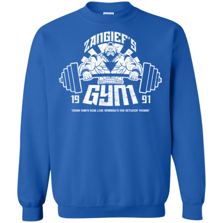 Sweatshirts Royal / Small Zangief Gym Crewneck Sweatshirt