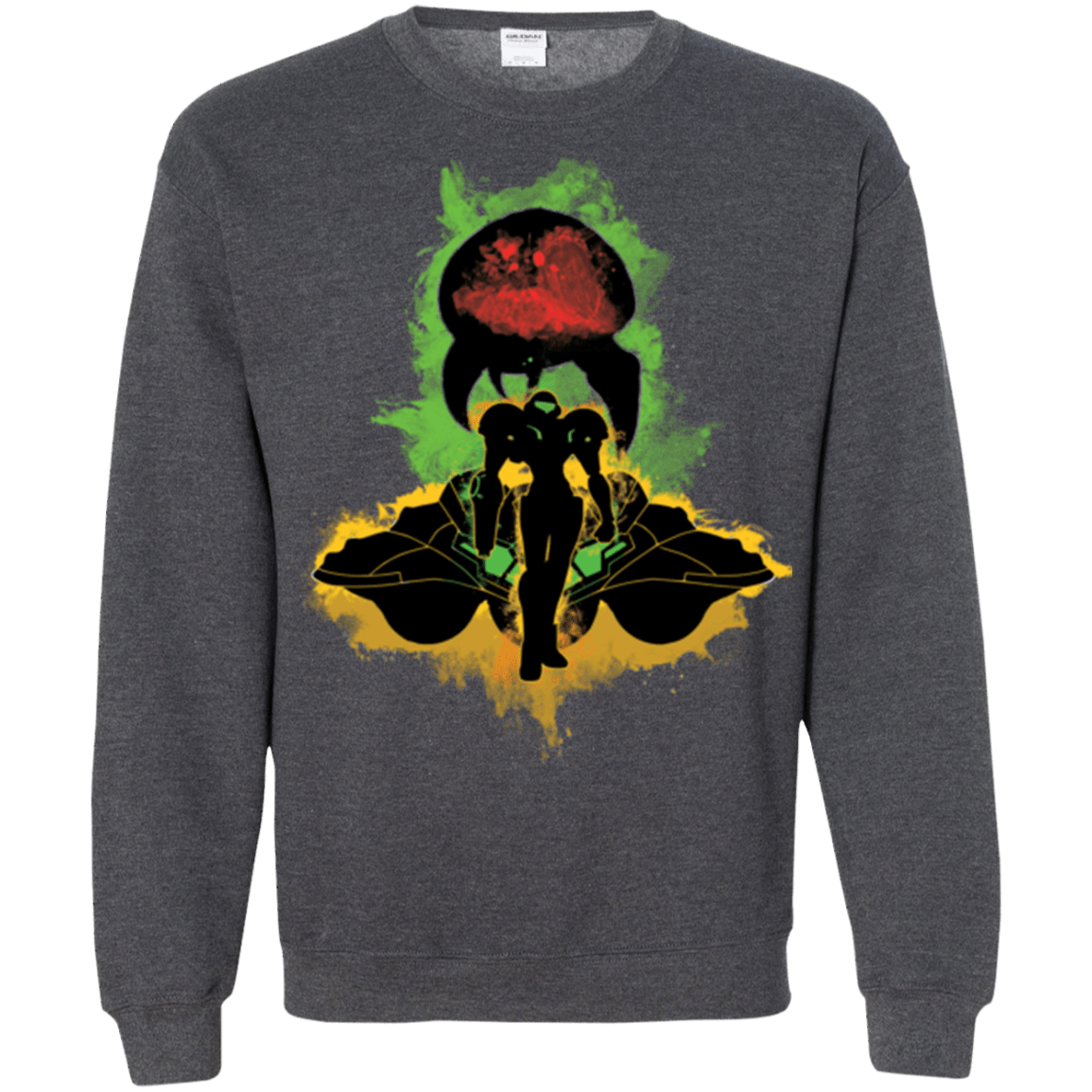 Sweatshirts Dark Heather / Small Zebes Conflict Crewneck Sweatshirt