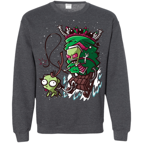 Sweatshirts Dark Heather / Small Zim Stole Christmas Crewneck Sweatshirt