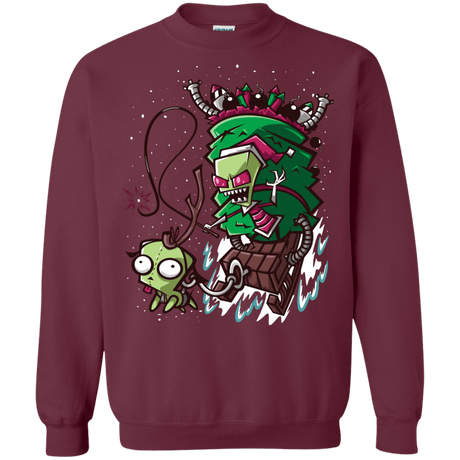 Sweatshirts Maroon / Small Zim Stole Christmas Crewneck Sweatshirt