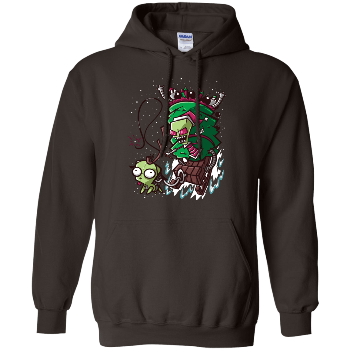 Sweatshirts Dark Chocolate / Small Zim Stole Christmas Pullover Hoodie