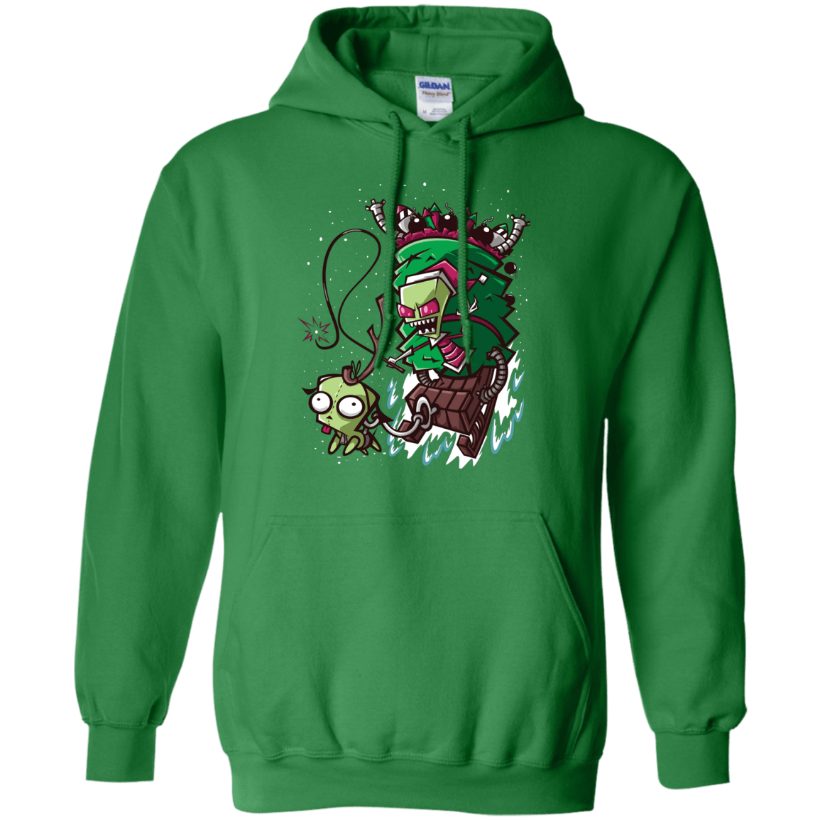Sweatshirts Irish Green / Small Zim Stole Christmas Pullover Hoodie