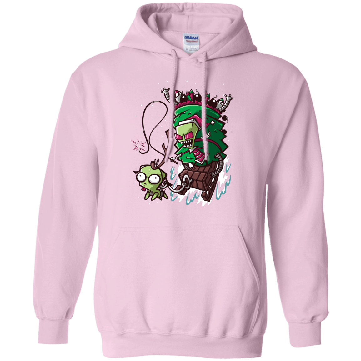 Sweatshirts Light Pink / Small Zim Stole Christmas Pullover Hoodie