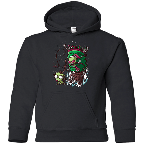 Sweatshirts Black / YS Zim Stole Christmas Youth Hoodie