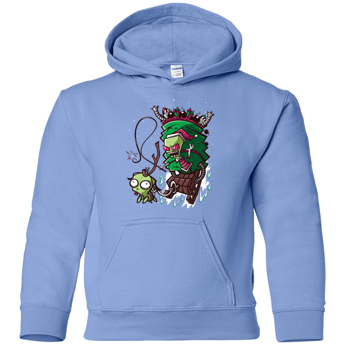 Sweatshirts Carolina Blue / YS Zim Stole Christmas Youth Hoodie