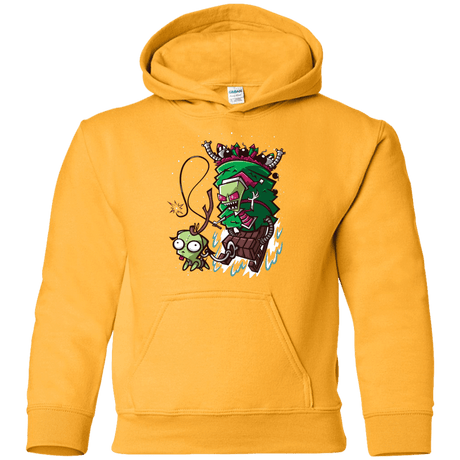 Sweatshirts Gold / YS Zim Stole Christmas Youth Hoodie