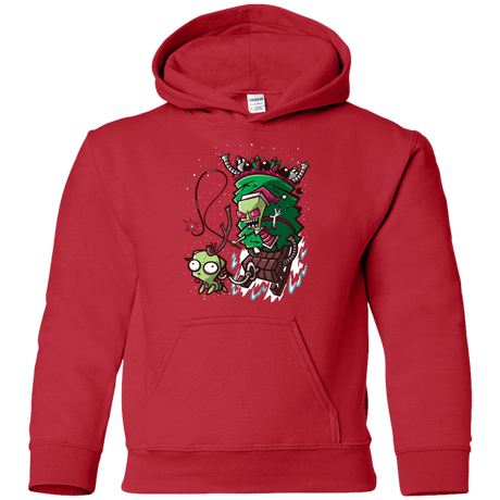 Sweatshirts Red / YS Zim Stole Christmas Youth Hoodie
