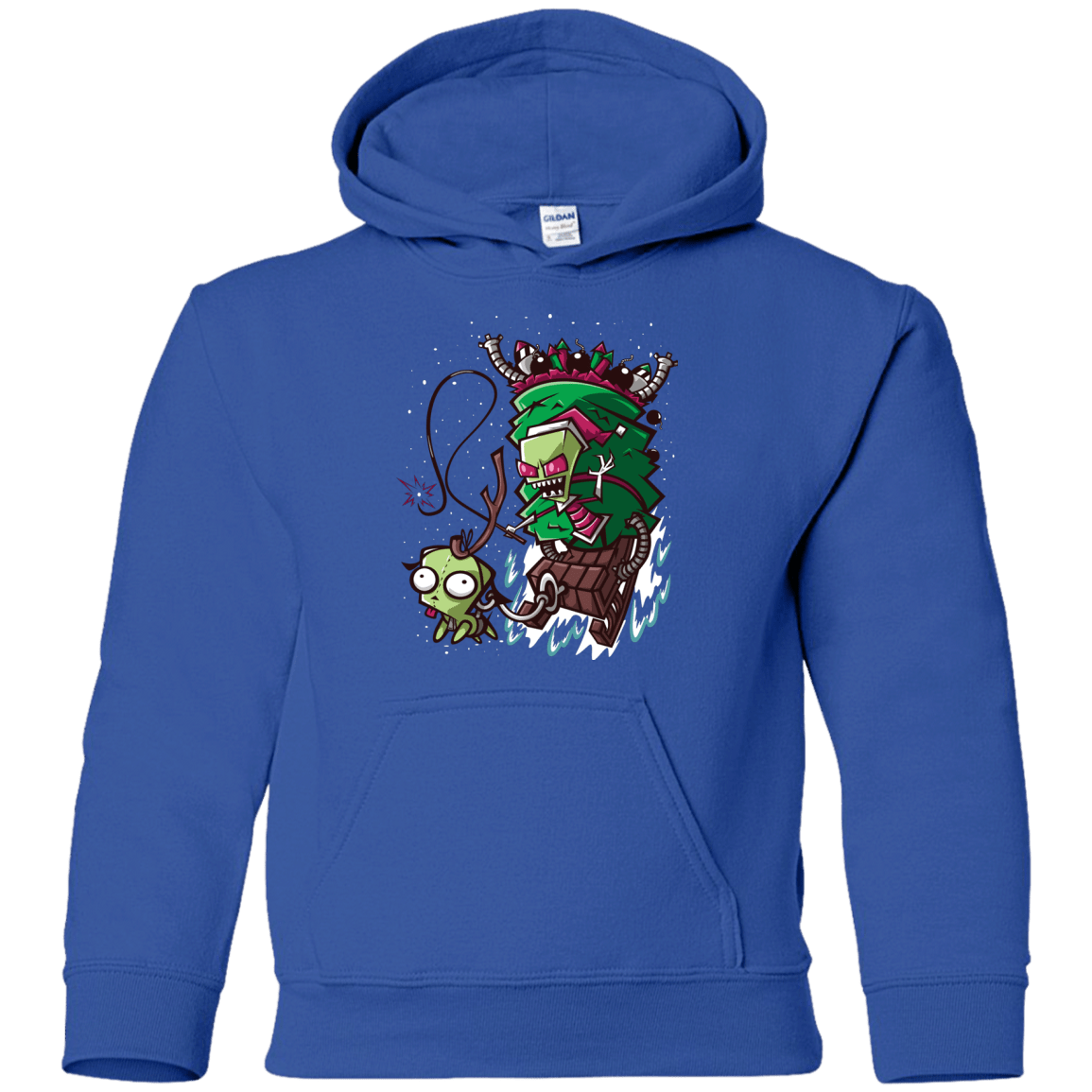 Sweatshirts Royal / YS Zim Stole Christmas Youth Hoodie