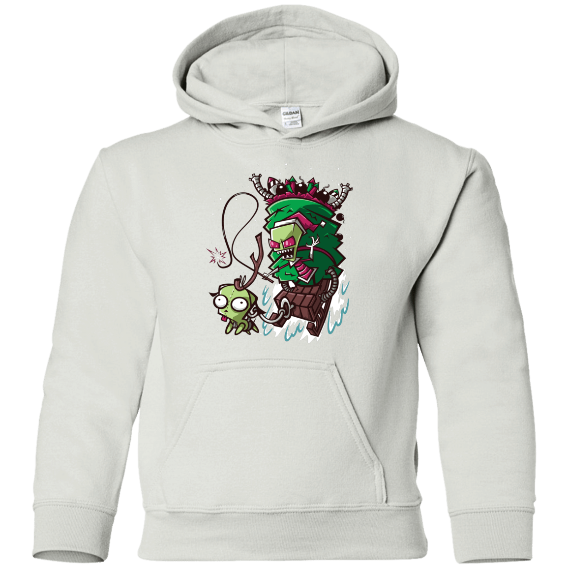 Sweatshirts White / YS Zim Stole Christmas Youth Hoodie