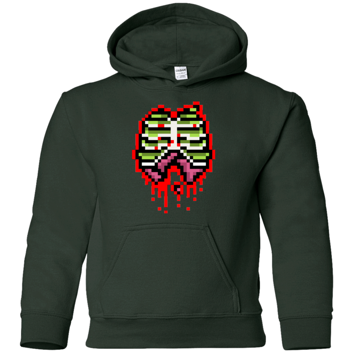 Sweatshirts Forest Green / YS Zombie Guts Youth Hoodie