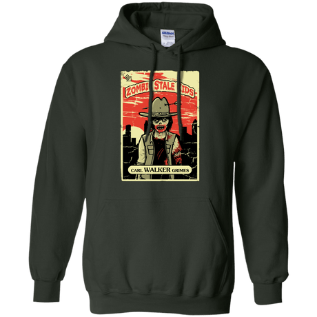 Sweatshirts Forest Green / Small Zombie Stale Kids Pullover Hoodie
