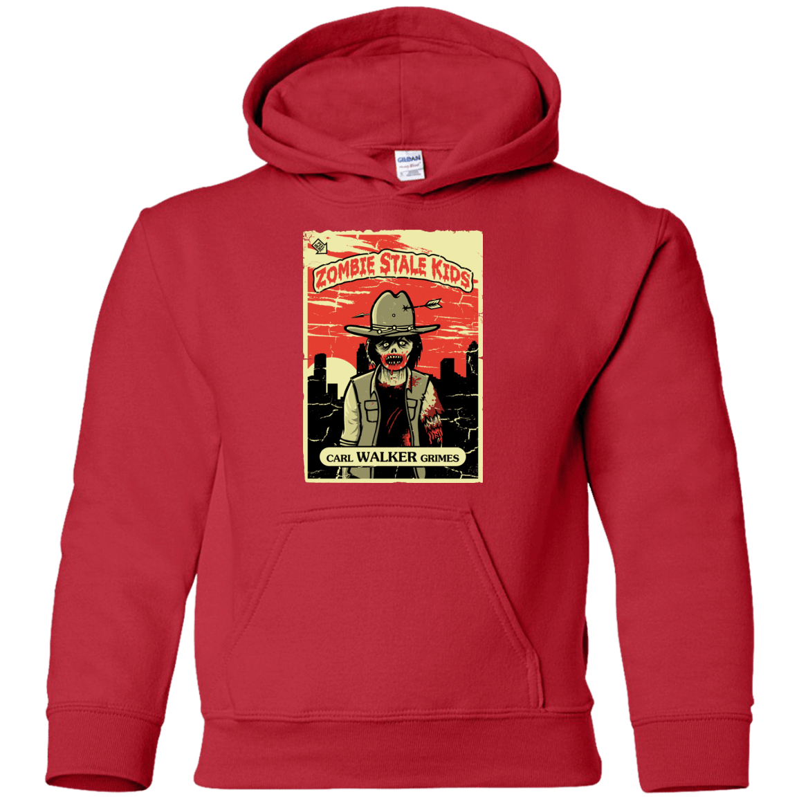 Sweatshirts Red / YS Zombie Stale Kids Youth Hoodie