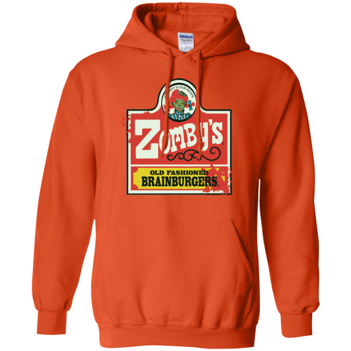 Sweatshirts Orange / Small zombys Pullover Hoodie