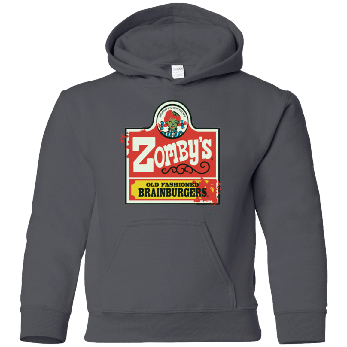 Sweatshirts Charcoal / YS zombys Youth Hoodie