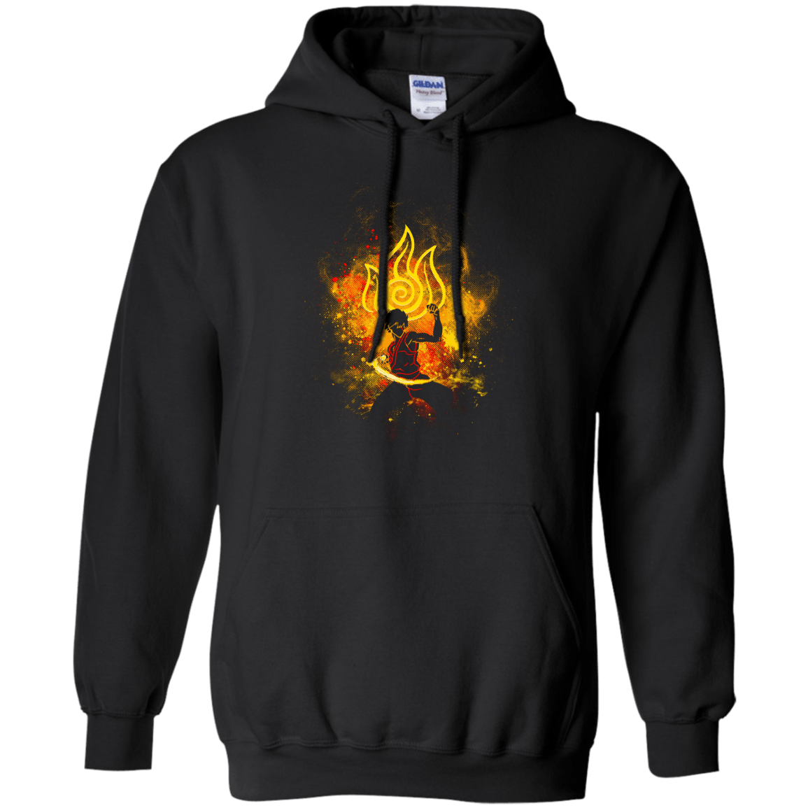 Sweatshirts Black / Small Zuko Art Pullover Hoodie