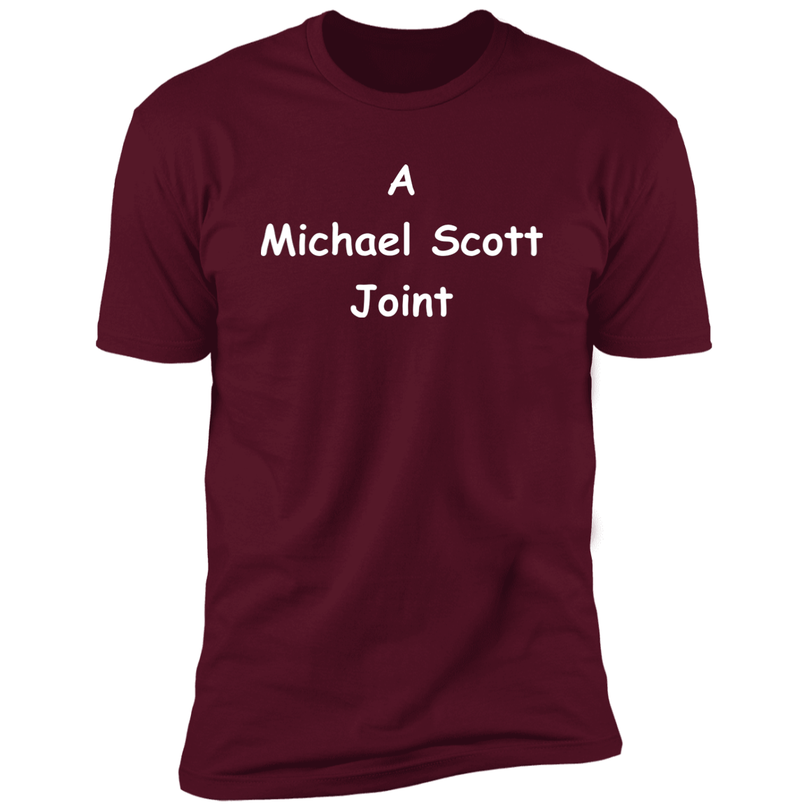 T-Shirts Maroon / S A Michael Scott Joint Men's Premium T-Shirt