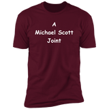 T-Shirts Maroon / S A Michael Scott Joint Men's Premium T-Shirt