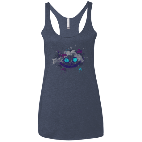 T-Shirts Vintage Navy / X-Small Abstract Cheshire Women's Triblend Racerback Tank