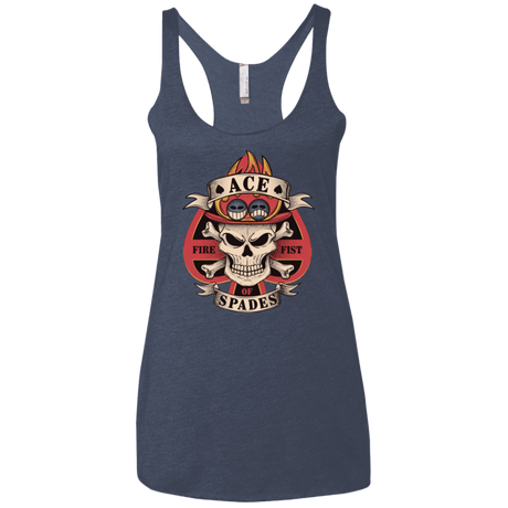 T-Shirts Vintage Navy / X-Small Ace of Spades Women's Triblend Racerback Tank