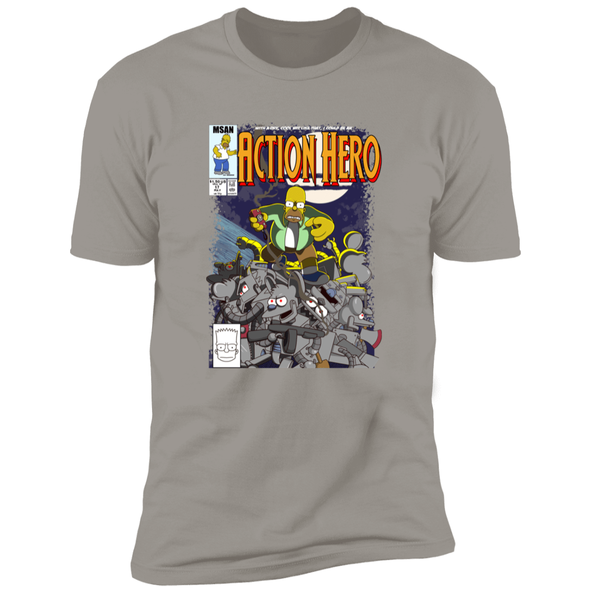 T-Shirts Light Grey / S Action Hero Men's Premium T-Shirt