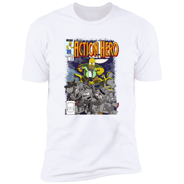 T-Shirts White / S Action Hero Men's Premium T-Shirt