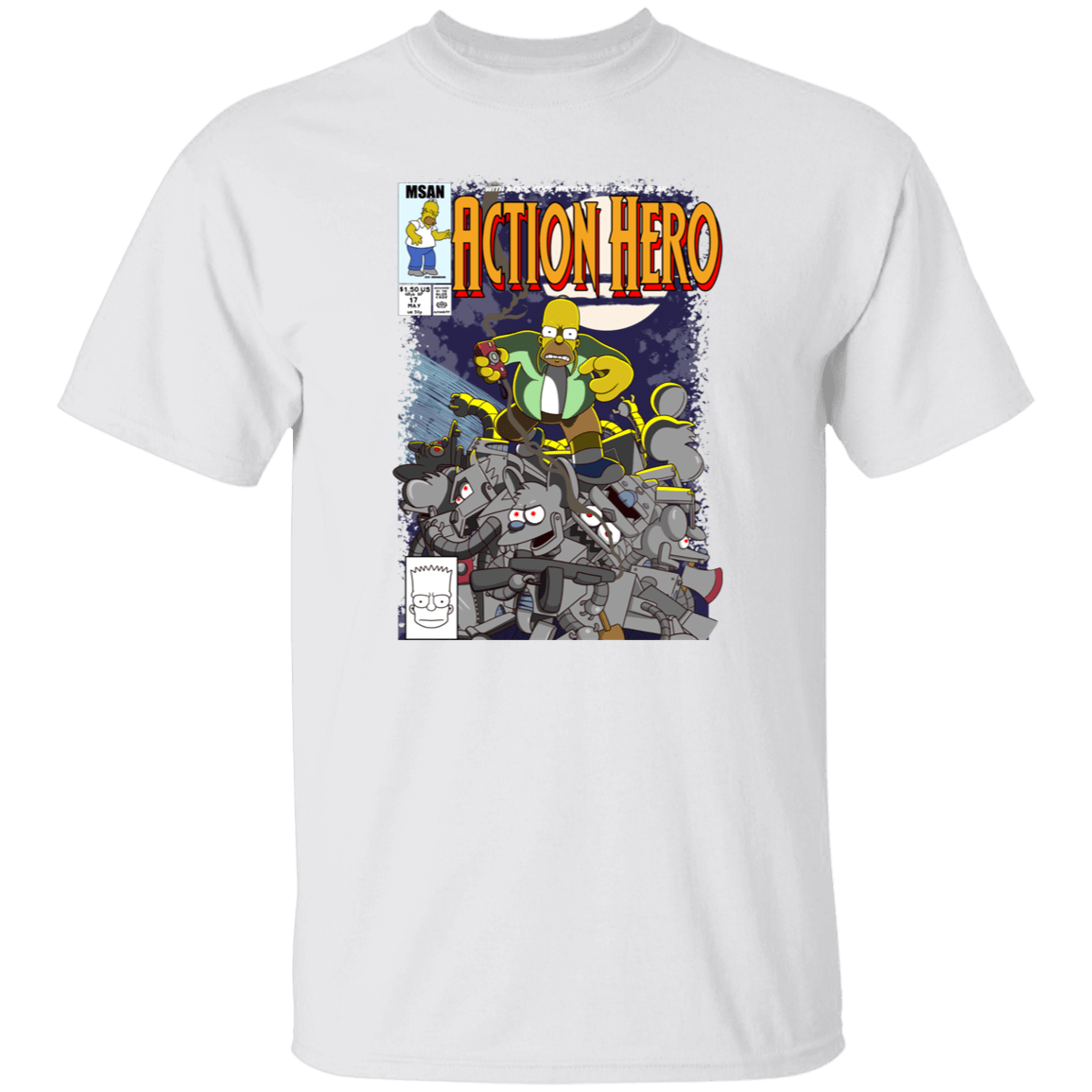 T-Shirts White / S Action Hero T-Shirt