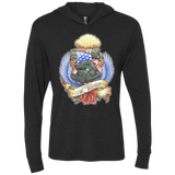 T-Shirts Vintage Black / X-Small Ad Victoriam Triblend Long Sleeve Hoodie Tee