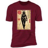 T-Shirts Cardinal / S Ahsoka Tano Woodblock Men's Premium T-Shirt