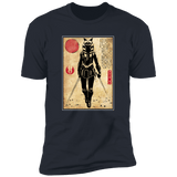 T-Shirts Indigo / S Ahsoka Tano Woodblock Men's Premium T-Shirt