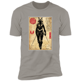T-Shirts Light Grey / S Ahsoka Tano Woodblock Men's Premium T-Shirt