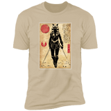 T-Shirts Sand / S Ahsoka Tano Woodblock Men's Premium T-Shirt
