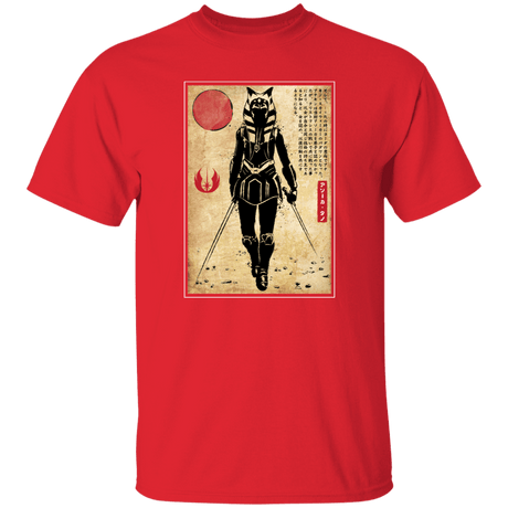 T-Shirts Red / S Ahsoka Tano Woodblock T-Shirt