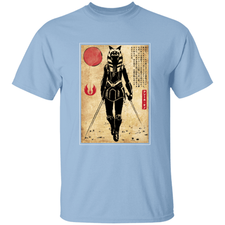 T-Shirts Light Blue / YXS Ahsoka Tano Woodblock Youth T-Shirt